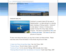 Tablet Screenshot of cuttyhunkrentals.com